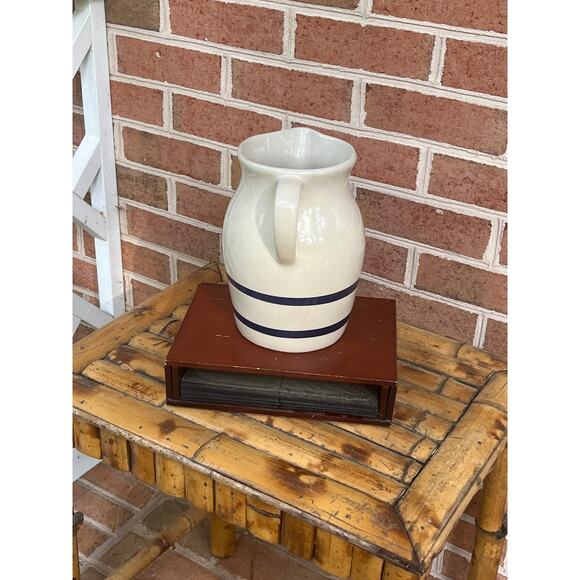 Vintage LARGE Robinson Ransbottom 2 Quart Pitcher Hand Crafted / Hand Painted - Picture 4 of 7